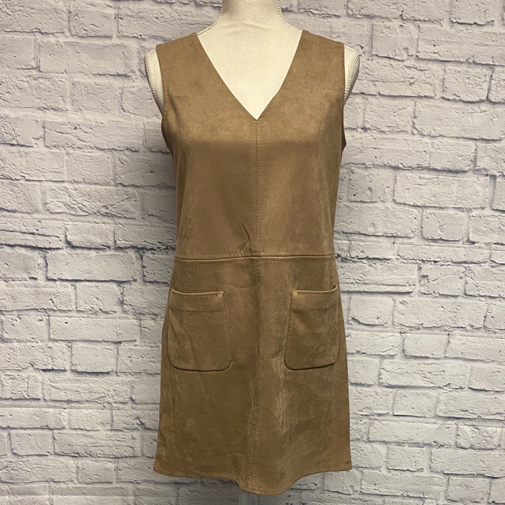 Max Studio faux suede sleeveless minidress Size Small